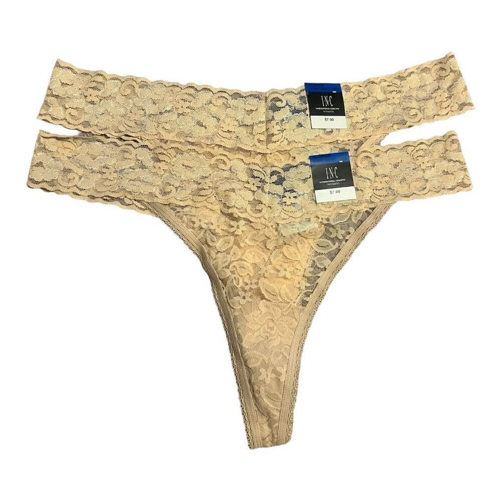 INC International Concepts 2 Thongs Size XL